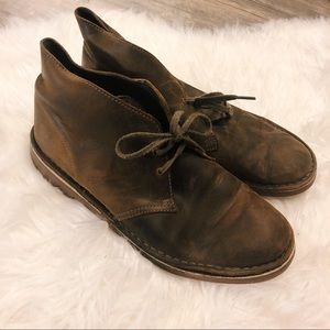 Men’s Leather Clark’s Desert Boots 9.5
